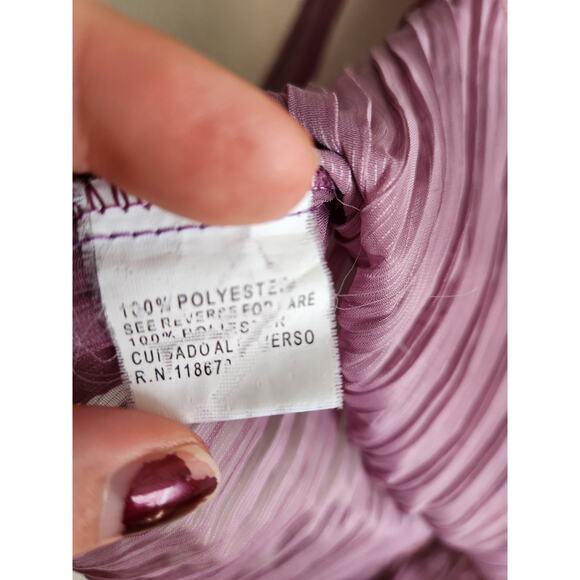 y2K Daniel Women's Ruffle Button Up Blouse Lg - Picture 9 of 10